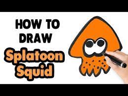 I teach you how to draw a squid from splatoon! How To Draw Splatoon Squid Drawing Step By Step For Beginners How To Draw Easy Things Youtube