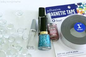 Lay a piece of scrap paper under your sheet of card stock to protect your work surface. Diy Glitter Magnets Easy Craft Tutorial Finding Zest