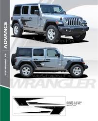 2007 2018 2019 2020 Jeep Wrangler Jl Unlimited Side Door Decals Advance Vinyl Graphic Door Stripes Kit