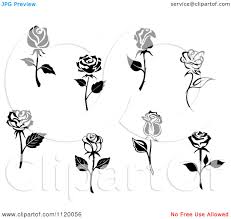 Royalty Free Vector Illustration By Seamartini Graphics 1120056 Rose Flower Flower Logo Design Butterfly Black And White