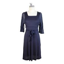 philosophy by alberta ferretti vintage blue cotton evening dress