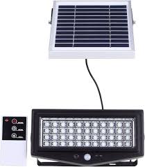 Tera Light Solar Security 44 LED Outdoor Floodlight with Motion Sensor and  Remote Control, 1,000 Lumen. 8,000mah Li-Ion Battery by Smart Purchase Co.  : Amazon.in
