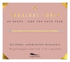 These make great gifts if you don't have any idea of what to get. Lucky Feather 40th Birthday Gifts For Women 14k Gold Dipped Beads Bra Dimpz Bazaar
