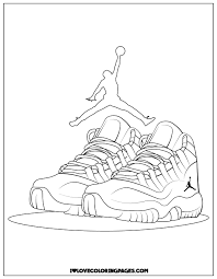 Get this free mother's day coloring page and many more from primarygames. Jordan Shoes Coloring Pages Printable Ilovecoloringpages Com