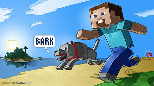 You might also be interested in coloring pages from minecraft category. Free Download Minecraft Steve And His Dog Coloring Page 1280x720 For Your Desktop Mobile Tablet Explore 47 Printable Minecraft Wallpaper Minecraft Diamond Block Wallpaper Images Of Minecraft Wallpapers