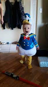 The Cutest Donald Duck I Have Ever Seen Baby Halloween Costume Fiesta Del Pato Donald Disfraces Para Ninos Disfraz De Patito