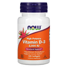 That's because your body can only absorb calcium, the primary component of bone, when vitamin d is present. Now Foods High Potency Vitamin D 3 50 Mcg 2 000 Iu 120 Softgels Iherb