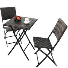 A bistro table is a small piece of outdoor furniture that is perfect for small spaces, like balconies or patios. Storage Bistro Sets Patio Dining Furniture The Home Depot