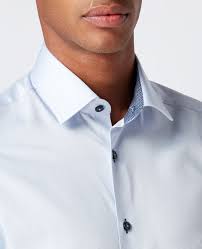 Remus Uomo Sky Blue Seville Long Sleeve Formal Shirt