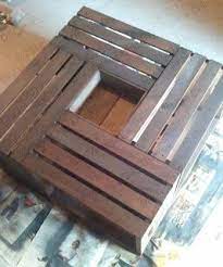 This imgur user decided to use up some of his old scrap wood he had laying about. Coffee Table Diy Wine Crate Coffee Table Crate Coffee Table Diy Table Design