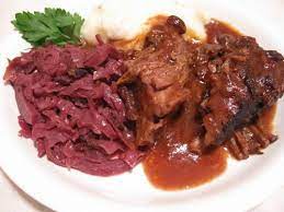 Easy And Delicious German Meat Recipes Traditional Sauerbraten Recipe Sauerbraten Recipe Recipes