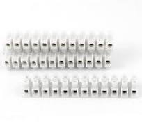 12-Pole Barrier Terminal Block - 20A, 300VAC (Nylon 6/6 Housing)