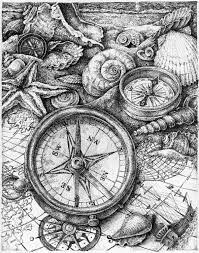 Epingle Par Julie Ontiveros Sur My Artwork Boussole Coloriage Bateau Coloriage