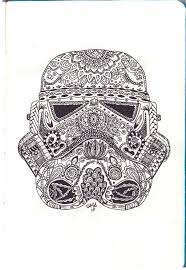 Stormtroopers Helmet Zentangle Star Wars Tattoo Stormtrooper Art Star Wars Art