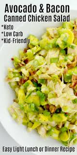 Keto Avocado Chicken Salad Recipe Can Chicken Recipes Canned Chicken Salad Recipe Chicken Salad Recipes