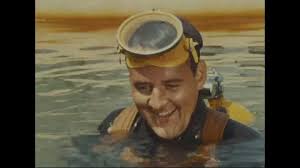 Aquanauts Jack Morey and Robert Bornholdt in pool