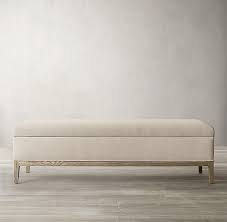 Modern bedroom benches from ikea highly feature elegance, comfort and for sure amazing storage with organization. French Contemporary Fabric End Of Bed Storage Bench Bed Bench Storage Storage Bench Bedroom End Of Bed Bench