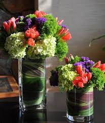 Party Flowers Hydrangea Godetia Flower Arrangements Flowers Flower Centerpieces