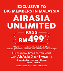22 coupons and 3 deals which offer 75% off. Airasia X Amazing Rm499 Unlimited Flights To 5 Countries Australia Japan Korea China India Unlimited Annual Pass Everydayonsales Com News