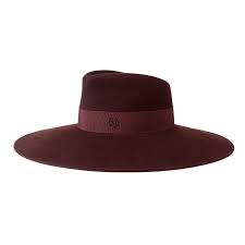 Bordeaux Felt Capeline Waterproof Maison Michel Paris Waterproof Bordeaux Hats