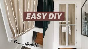 Sidelight curtains and door curtains (french door curtains) add privacy to your home while still allowing the sunlight to illuminate and beautify your home or office foyer. Diy Curtain Rod For 3 Curtains For Entry Closet French Doors Youtube