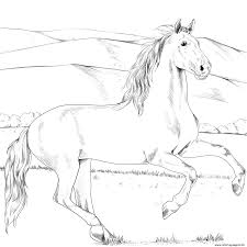 Free collection of 30+ rocking horse coloring pages printable. Andalusian Horse Coloring Pages Printable
