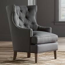 Seating Reese Studio Charcoal High Back Accent Chair High Back Accent Chairs Accent Chairs Sitting Room Chairs