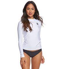 Billabong Women S Core Long Sleeve Surf Shirt At Swimoutlet Com Swim Shirts For Women Long Sleeve Swim Shirt Billabong Women