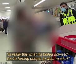 Exempt from wearing a face covering. Coronavirus Uk Police And Sainsbury S Shopper Row Over Her Not Wearing A Mask Daily Mail Online
