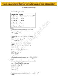 Diketahui volume sebuah kubus 343 cm3. 19 Modul Turunan Diferensial Pak Sukani