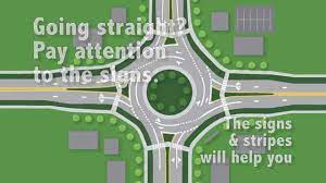 Navigating A Multi-Lane Roundabout - Youtube