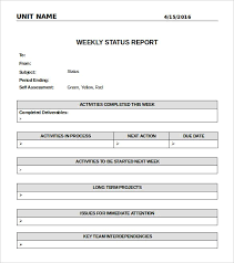 Free Download Weekly Status Report Template Word Downloadg Sales Activity Excel Wordpress Themes Ga Free Word Document Report Template Progress Report Template