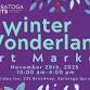 Winter Wonderland Art Market event in Saratoga Springs, NY