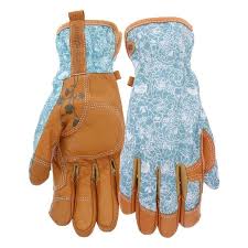 Style Selections Womens Medium Leather Garden Gloves Lowes Com In 2020 Womens Medium Leather Gardening Gloves Women