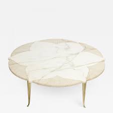 Buy products such as caspar wood coffee table, walnut finish at walmart and save. Italian Mid Century Circular Star Form White Marble Coffee Table With Brass Legs
