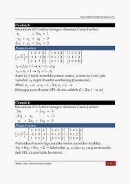Maybe you would like to learn more about one of these? Contoh Soal Aljabar Linier