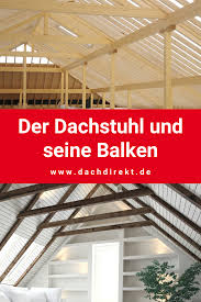 Die Balken Im Dachstuhl Was Sind Pfetten Und Sparren Dachstuhl Dach Coole Raume