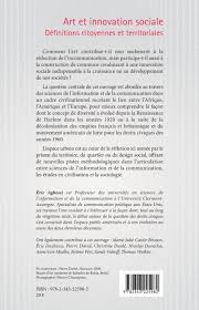 Passionné d'entrepreneuriat social, il a enseigné l'option développement associatif et conduite de. Art Et Innovation Sociale Definitions Citoyennes Et Territoriales Sous La Direction De Eric Agbessi Livre Ebook Epub