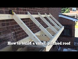 The slope of a roof has an effect on the interior volume of a building, the drainage, the style, and the material used for covering. How To Build A Small Pitched Roof 2 Youtube
