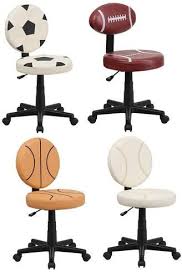 New Armless Vinyl Sports Desk Task Chairs Soccer Baseball Football Basketball Boy Sports Bedroom Basketball Room Football Bedroom