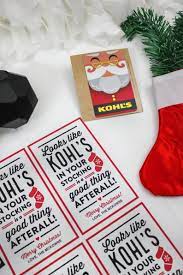 Kohl S Christmas Gift Card Tag Printable Gift Tag Etsy Gift Card Presentation Gift Tags Printable Christmas Gift Card