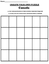 Add your own photos and party details and have your guests build the puzzle before finding out where the party is located, our custom greeting cards are great for any occasion and can be a lovely keepsake as a souvenir of your happy occasion. Canada Worksheet Create Your Own Puzzle Webquest By Northeast Education