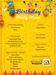 Of guests for your party. Amol Caterers Today S Menu For Birthday Party Dinner At Facebook