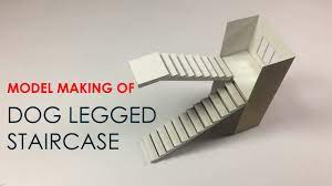 How To Make A Model Of Doglegged Staircase Easy Way Architecture Model Making Making A Model Model Making