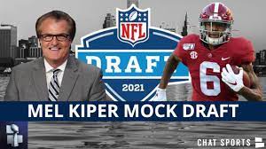 I've received complaints about load times and putting the mock draft on two pages saves bandwidth. Mel Kiper 2021 Nfl Mock Draft Reacting To All 32 Round 1 Selections Youtube