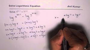 A logarithm says how many of one number to multiply to get another number. Solve Exponential Equation Using Logarithms With Different Base Youtube