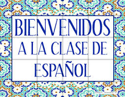 Bienvenidos" Spanish Tiles Mini Poster by Carlex Toys and Tricks