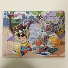 View bugsbunny's puzzles on jigsaw planet. Tasmanian Devil Taz And Bugs Bunny 40 Pcs Puzzles Hobbies Toys Toys Games On Carousell