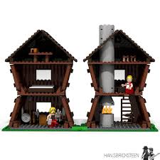 Asterix The Gaulish Village In 2020 Lego Village Bird House Village