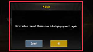 Bgmi Pubg Mobile Fix Server Did Not Respond Return To The Login Page Try Again Problem Youtube